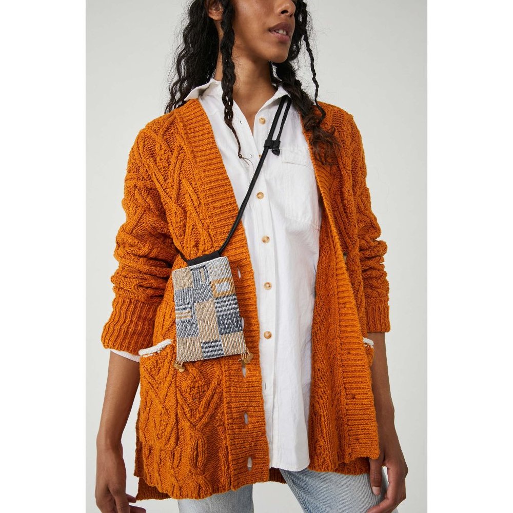 🎉LAST CHANCE🎉 NWT Free People Bobbi Beaded Crossbody / Stardust - Picture 2 of 2